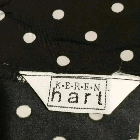Keren Hart black with white polka dots size M - Picture 3 of 7